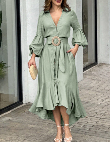 Lina | Robe Décontractée à Manches Longues