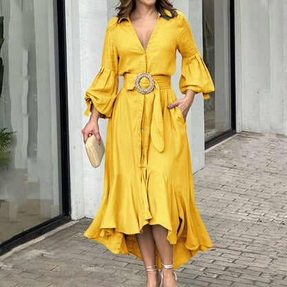 Lina | Robe Décontractée à Manches Longues