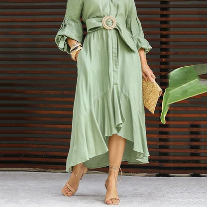 Lina | Robe Décontractée à Manches Longues