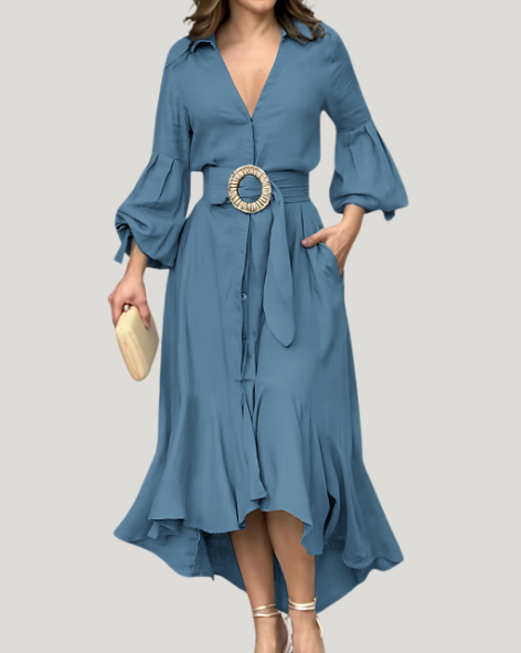 Lina | Robe Décontractée à Manches Longues